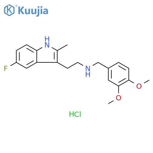 (3,4-dimethoxyphenyl)methyl2-(5-fluoro-2-methyl-1H-indol-3-yl)ethylamine hydrochloride structure