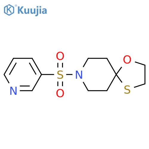 8-(Pyridin-3-ylsulfonyl)-1-oxa-4-thia-8-azaspiro[4.5]decane structure