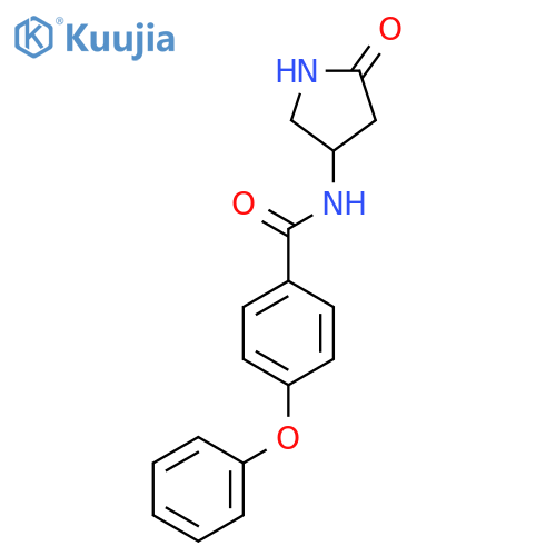 N-(5-oxopyrrolidin-3-yl)-4-phenoxybenzamide structure