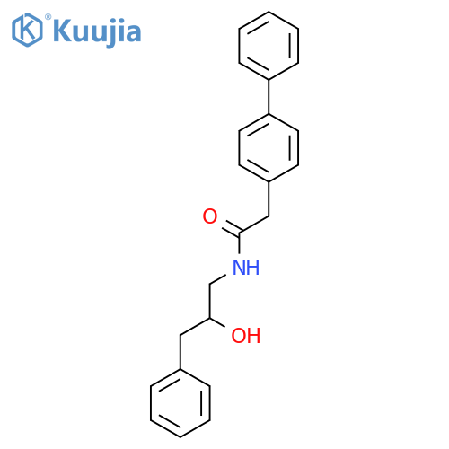 2-{1,1'-biphenyl-4-yl}-N-(2-hydroxy-3-phenylpropyl)acetamide structure