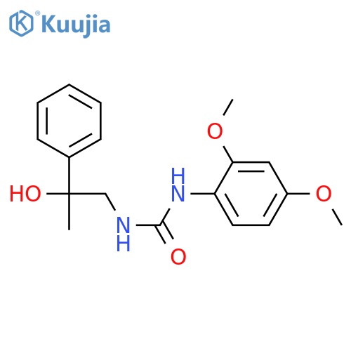 3-(2,4-dimethoxyphenyl)-1-(2-hydroxy-2-phenylpropyl)urea structure