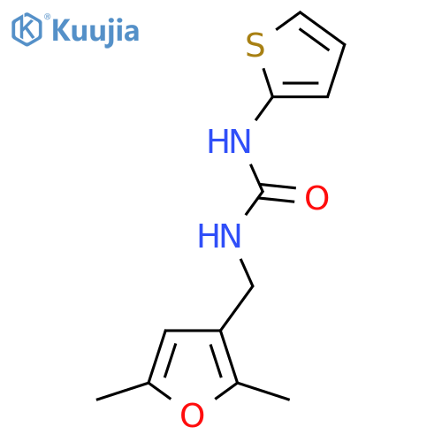 3-(2,5-dimethylfuran-3-yl)methyl-1-(thiophen-2-yl)urea structure