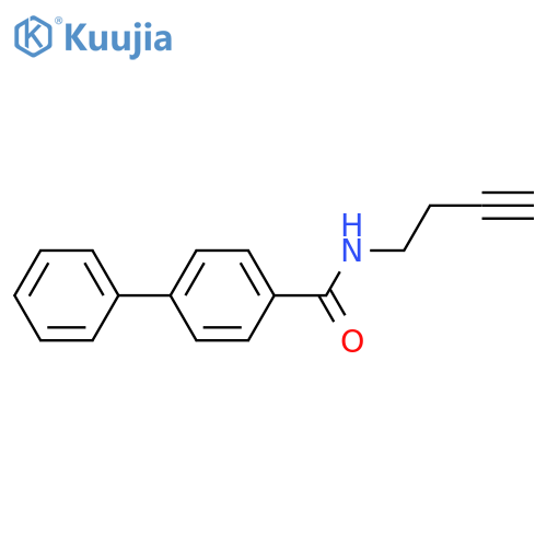 N-(but-3-yn-1-yl)-[1,1'-biphenyl]-4-carboxamide structure