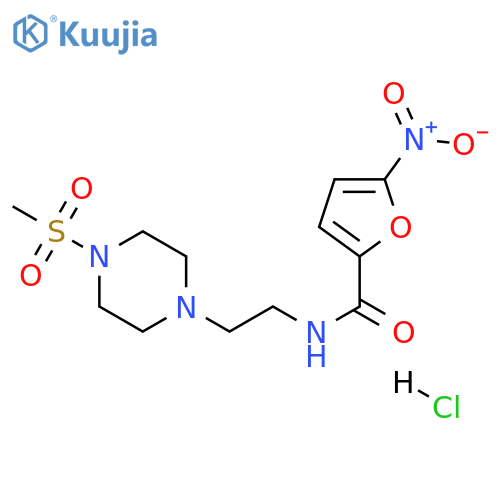 N-2-(4-methanesulfonylpiperazin-1-yl)ethyl-5-nitrofuran-2-carboxamide hydrochloride structure