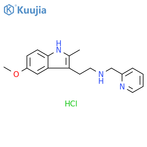 2-(5-methoxy-2-methyl-1H-indol-3-yl)ethyl(pyridin-2-yl)methylamine dihydrochloride structure