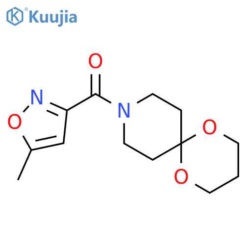 9-(5-methyl-1,2-oxazole-3-carbonyl)-1,5-dioxa-9-azaspiro5.5undecane structure