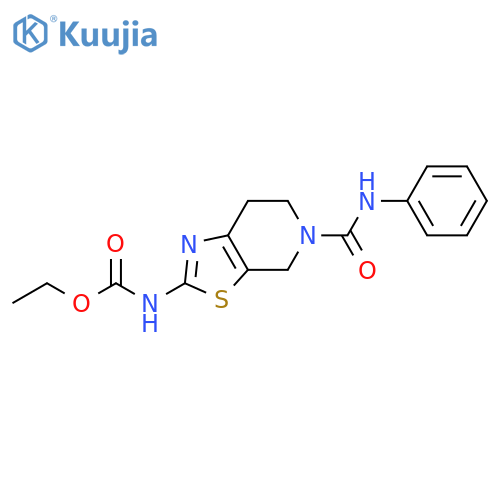 ethyl N-5-(phenylcarbamoyl)-4H,5H,6H,7H-1,3thiazolo5,4-cpyridin-2-ylcarbamate structure