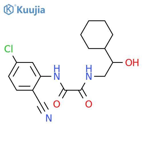 N-(5-chloro-2-cyanophenyl)-N'-(2-cyclohexyl-2-hydroxyethyl)ethanediamide structure