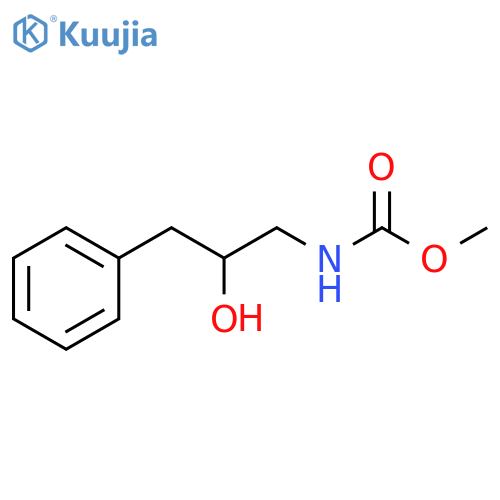 methyl N-(2-hydroxy-3-phenylpropyl)carbamate structure