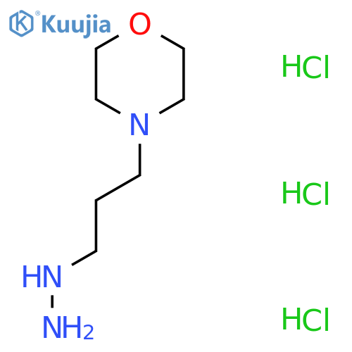 4-(3-Hydrazinylpropyl)morpholine trihydrochloride structure