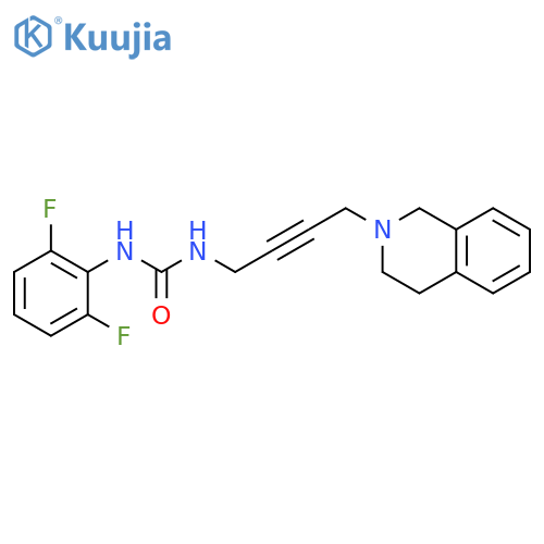 1-(2,6-difluorophenyl)-3-4-(1,2,3,4-tetrahydroisoquinolin-2-yl)but-2-yn-1-ylurea structure