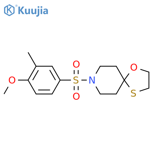 8-(4-methoxy-3-methylbenzenesulfonyl)-1-oxa-4-thia-8-azaspiro4.5decane structure