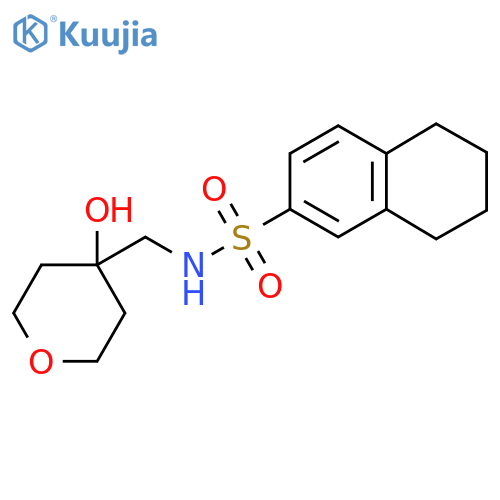 N-(4-hydroxyoxan-4-yl)methyl-5,6,7,8-tetrahydronaphthalene-2-sulfonamide structure