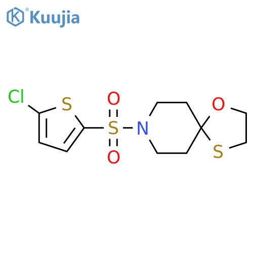 8-(5-chlorothiophen-2-yl)sulfonyl-1-oxa-4-thia-8-azaspiro4.5decane structure