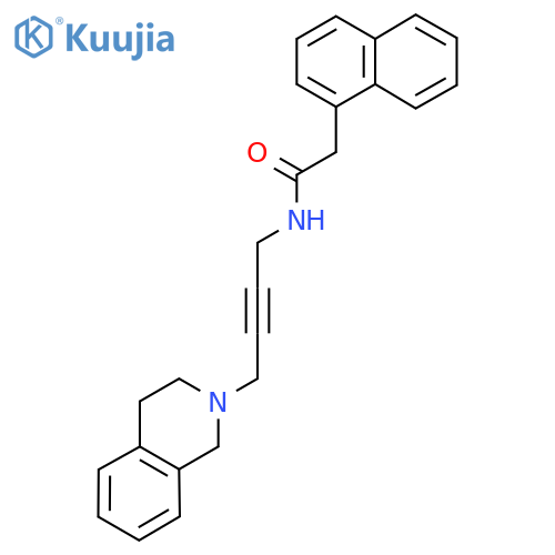 2-(naphthalen-1-yl)-N-4-(1,2,3,4-tetrahydroisoquinolin-2-yl)but-2-yn-1-ylacetamide structure