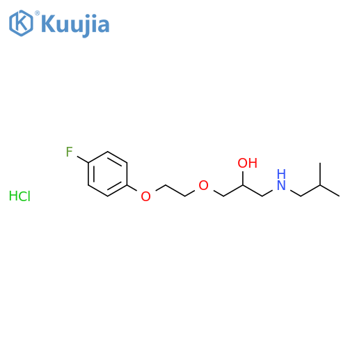 {3-[2-(4-fluorophenoxy)ethoxy]-2-hydroxypropyl}(2-methylpropyl)amine hydrochloride structure