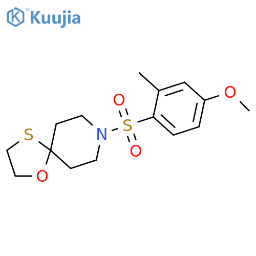 8-(4-methoxy-2-methylbenzenesulfonyl)-1-oxa-4-thia-8-azaspiro4.5decane structure