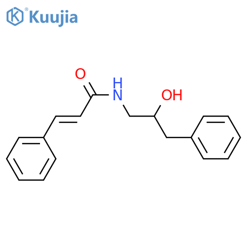 (2E)-N-(2-hydroxy-3-phenylpropyl)-3-phenylprop-2-enamide structure