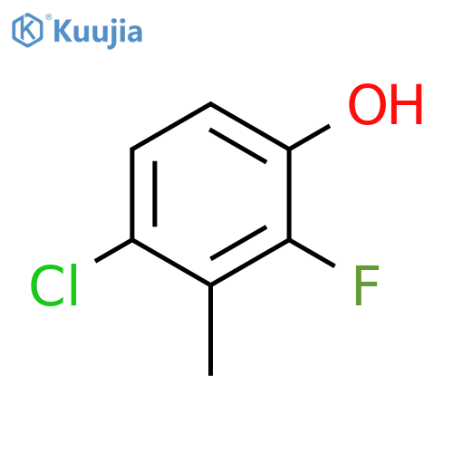 4-Chloro-2-fluoro-3-methylphenol structure