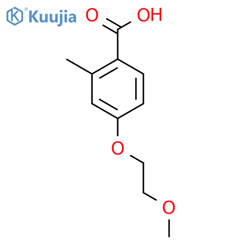 4-(2-Methoxyethoxy)-2-methylbenzoic acid structure