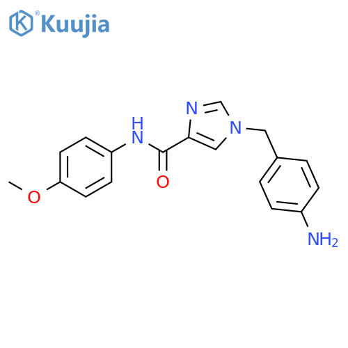 1-(4-Aminophenyl)methyl-N-(4-methoxyphenyl)imidazole-4-carboxamide structure