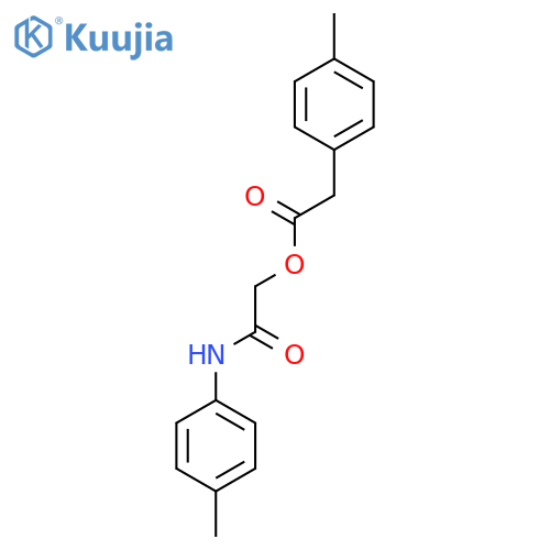 [(4-Methylphenyl)carbamoyl]methyl 2-(4-methylphenyl)acetate structure