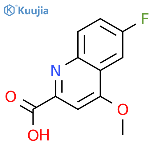 6-Fluoro-4-methoxyquinoline-2-carboxylic acid structure