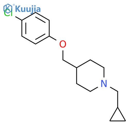 Piperidine, 4-[(4-chlorophenoxy)methyl]-1-(cyclopropylmethyl)- structure