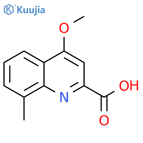4-methoxy-8-methylquinoline-2-carboxylic acid structure
