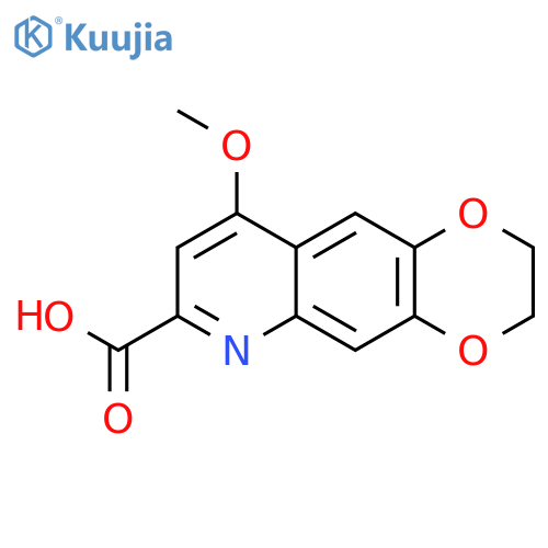 9-methoxy-2,3-dihydro[1,4]dioxino[2,3-g]quinoline-7-carboxylic acid structure