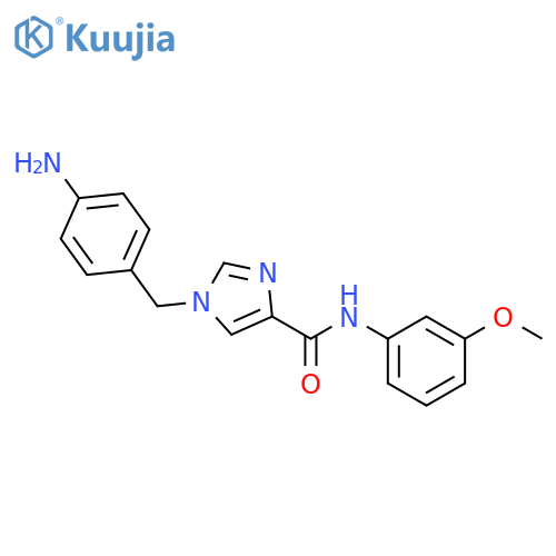 1-(4-Aminophenyl)methyl-N-(3-methoxyphenyl)imidazole-4-carboxamide structure