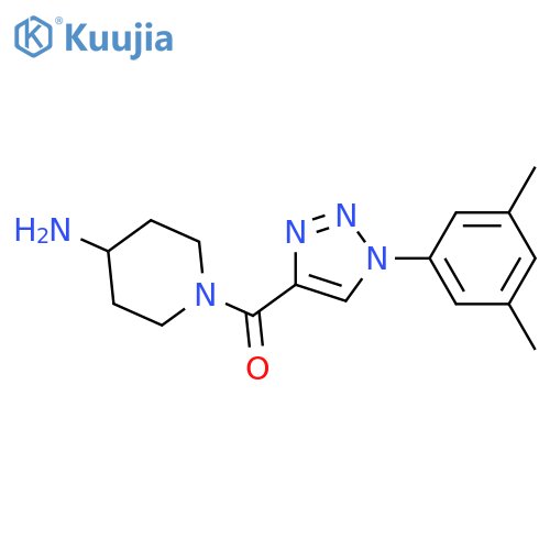 1-{[1-(3,5-dimethylphenyl)-1H-1,2,3-triazol-4-yl]carbonyl}piperidin-4-amine structure