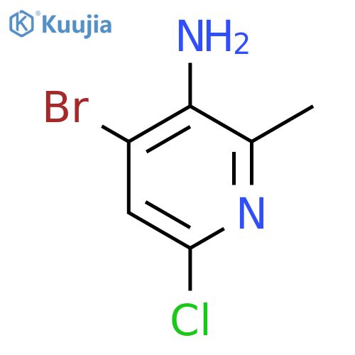 4-bromo-6-chloro-2-methyl-pyridin-3-amine structure