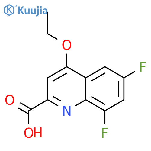4-Ethoxy-6,8-difluoroquinoline-2-carboxylic acid structure