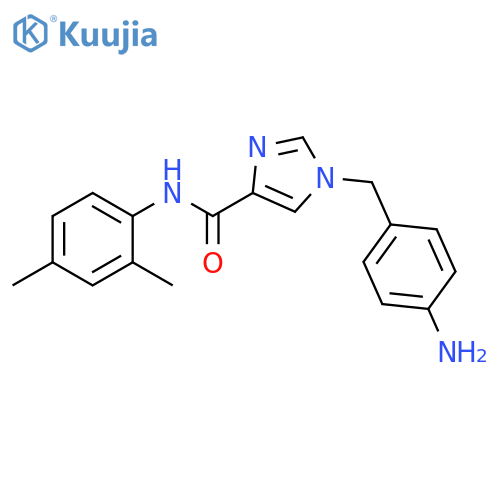 1-(4-Aminophenyl)methyl-N-(2,4-dimethylphenyl)imidazole-4-carboxamide structure