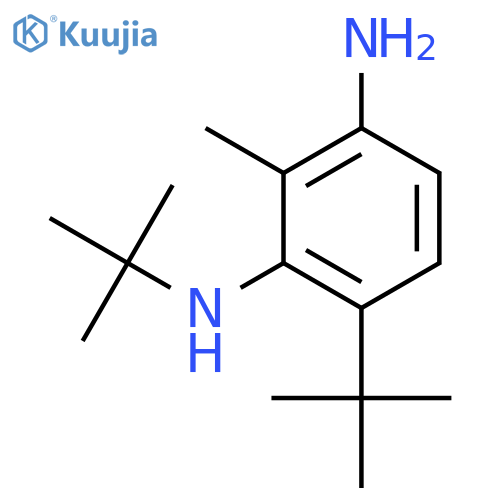 N~3~,4-di-tert-butyl-2-methylbenzene-1,3-diamine structure