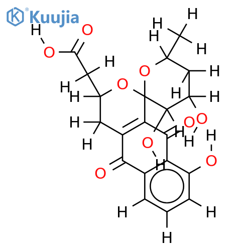 (2S,10R,3'S,4'S,6'S)-4'-deacetyl-griseusin B structure