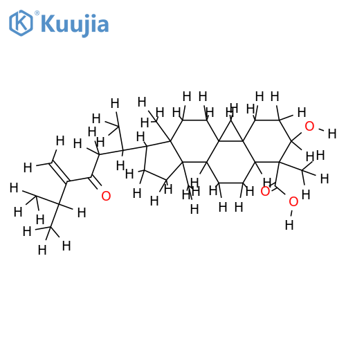 3beta-hydroxy-24-methylcycloart-24(24a)-en-23-oxo-29-oic acid structure