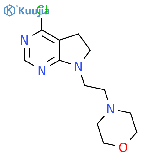 4-(2-(4-Chloro-5H-pyrrolo[2,3-d]pyrimidin-7(6H)-yl)ethyl)morpholine structure