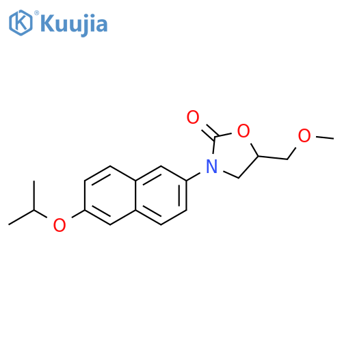 2-Oxazolidinone,5-(methoxymethyl)-3-[6-(1-methylethoxy)-2-naphthalenyl]- structure