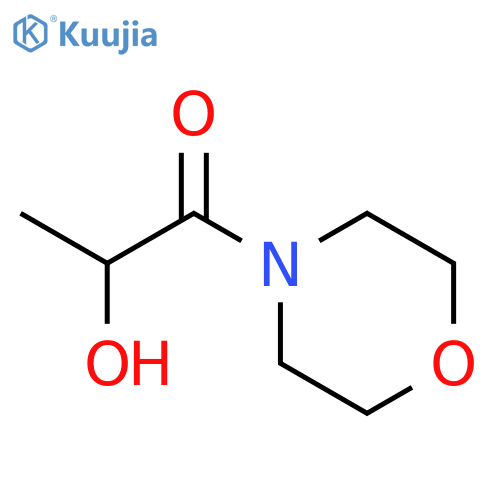 Morpholine, 4-[(2R)-2-hydroxy-1-oxopropyl]- structure