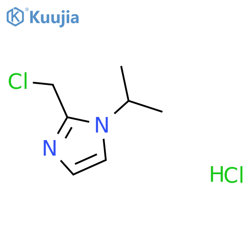 2-(Chloromethyl)-1-(propan-2-yl)-1H-imidazole hydrochloride structure
