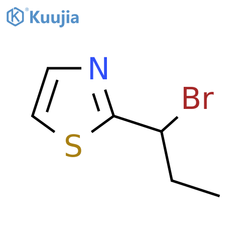 2-(1-bromopropyl)-1,3-thiazole structure