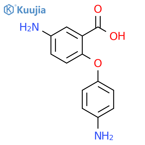 Benzoic acid, 5-amino-2-(4-aminophenoxy)- structure