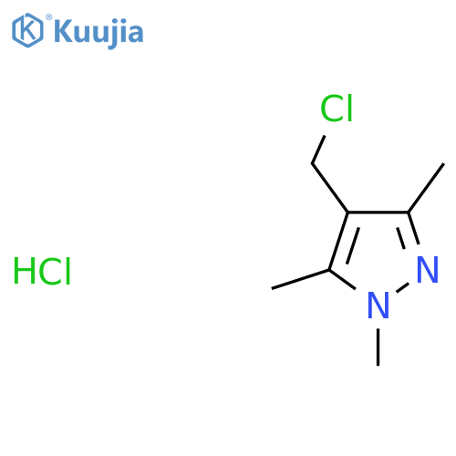 4-(Chloromethyl)-1,3,5-trimethyl-1H-pyrazole hydrochloride structure