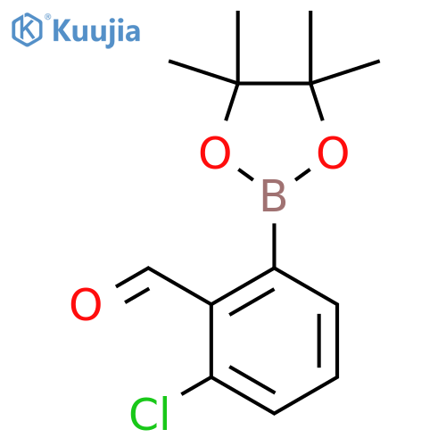 3-Chloro-2-Formylphenylboronic Acid Pinacol Ester structure
