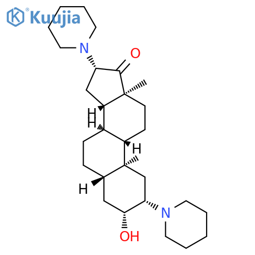 3beta-Hydroxy-2beta,16beta-dipiperidino-5-alpha-androstan-17-one structure