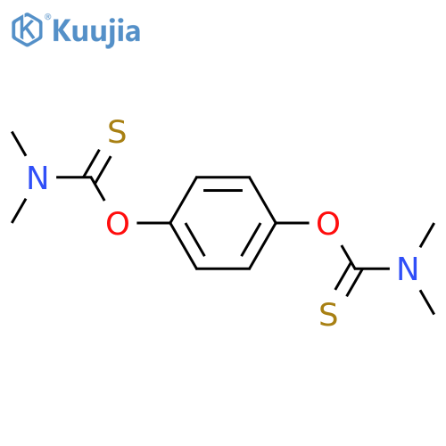 Carbamothioicacid, dimethyl-, O,O'-1,4-phenylene ester (9CI) structure