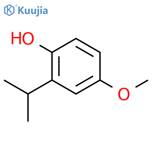 Phenol,4-methoxy-2-(1-methylethyl)- structure