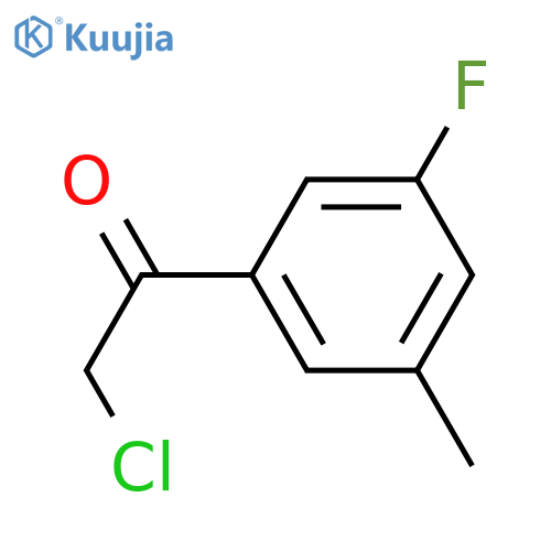 2-chloro-1-(3-fluoro-5-methylphenyl)ethan-1-one structure